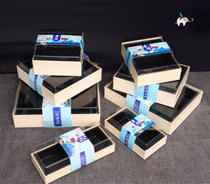 Plateau en bois d'aspen avec couvercle à fermeture magnétique, logo personnalisé, boîte alimentaire végétarienne, emballage écologique, produit très vendu - Product Image 6
