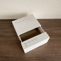 Boîte de rangement textile, boîte à bijoux en papier spécial, boîte d'emballage pour accessoires