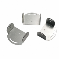 Support de montage en acier galvanisé sur mesure en forme de U, découpe laser CNC, pliage, fente de réglage de l'arc, support à angle réglable