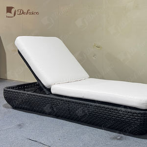 Muebles de exterior de gama alta-Marco de aleación de aluminio Tejido Rattan Respaldo ajustable Jardín Piscina DayBed - Product Image 3
