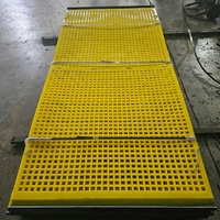 Maille de tamis en polyuréthane sur mesure pour tamis vibrant 2YS2460, panneau PU interchangeable pour l'exploitation minière, procédé de moulage