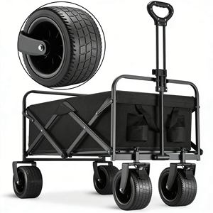 Chariot <span class=keywords><strong>de</strong></span> <span class=keywords><strong>camping</strong></span> tout-terrain robuste pour <span class=keywords><strong>le</strong></span> transport <span class=keywords><strong>de</strong></span> matériel <span class=keywords><strong>de</strong></span> <span class=keywords><strong>camping</strong></span> et <span class=keywords><strong>de</strong></span> marchandises hors route - Product Image 4