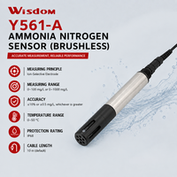 Capteur d'azote ammoniacal Y561-A avec résolution de 0-1000 mg/L, précision de 0,01 mg/L, IP68, RS485 MODBUS, moniteur en ligne pour le traitement des eaux usées