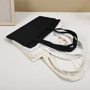 High quality OEM customized solid color canvas with printed <b>reusable</b> <b>shopping</b> <b>bag</b> - Product Image 4