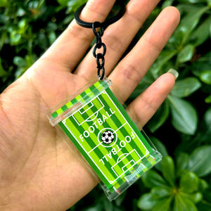 Llavero 3D <span class=keywords><strong>de</strong></span> Campo <span class=keywords><strong>de</strong></span> Fútbol, Souvenir del Evento <span class=keywords><strong>de</strong></span> Fútbol 2026 en EE. UU., Canadá y México, Regalo Promocional, Llavero Acrílico para Aficionados - Product Image 2