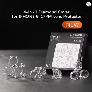 YCS Mr Yang 3a Generazione Diamond Cover - Protezione Antipolvere per Lenti Fotocamera iPhone 6-17 Pro <span class=keywords><strong>Max</strong></span> - Accessori Protettivi per Fotocamera - Product Image 2