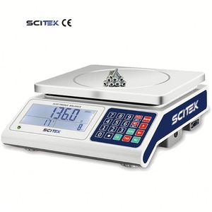 Báscula Electrónica de Conteo SCITEK, Capacidad de 40 kg, ABS/Acero Inoxidable 304, Pantalla LCD para Uso Hospitalario, Garantía de 2 Años - Product Image 4