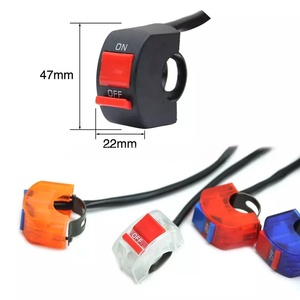 Accessoires pour motos, interrupteur de modification de moto, interrupteur transparent, interrupteur d'arrêt de phare LED - Product Image 2