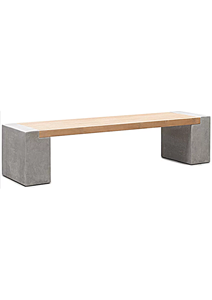 <strong>Gardening</strong> Wood Grain <strong>Bench</strong> <strong>Concrete</strong> Patio <strong>Benches</strong> for Public Park - Product Image 6