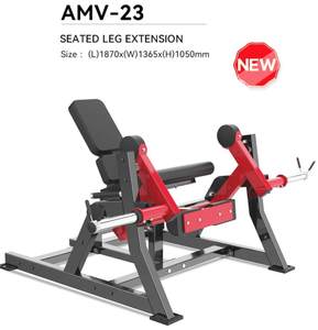 Máquina de extensión de piernas sentado con carga de placas para entrenamiento de piernas - Product Image 5