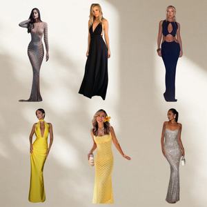 ملابس نسائية فاخرة للبيع بالجملة بالزهور مطبوعة من Cinched مجموعة ملابس صيفية جديدة - Product Image 1