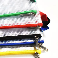 Vente en gros de classeurs A4 pochette en maille avec fermeture éclair sac à documents dossiers scolaires fournitures de bureau trousse à crayons sacs de rangement