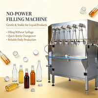 Remplisseuse de liquides semi-automatique à siphon haute précision (précision de 1 %) pour eau distillée, jus d'orange, bouteilles en plastique, bouteilles en verre et fûts