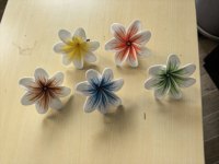 Mini pinces à cheveux en mousse EVA, fleurs artificielles de Plumeria hawaïenne (Frangipanier), pour souvenirs