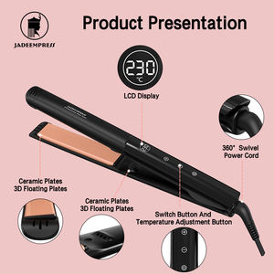 Plancha de Pelo Profesional Avanzada con Revestimiento Cerámico, Pantalla Táctil LCD Flotante 3D, Temperatura Ajustable - Product Image 3