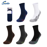 Service OEM ODM, conception gratuite, chaussettes de sport, logo personnalisé, chaussettes pour hommes, chaussettes de basketball antidérapantes, respirantes, en coton, vente en gros
