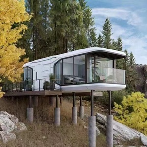 Casa prefabricada <span class=keywords><strong>de</strong></span> contenedores <span class=keywords><strong>de</strong></span> fábrica, casa pequeña portátil, casas modulares, casa pequeña, villa <span class=keywords><strong>de</strong></span> acero ligero, casas prefabricadas, casa capsula - Product Image 2