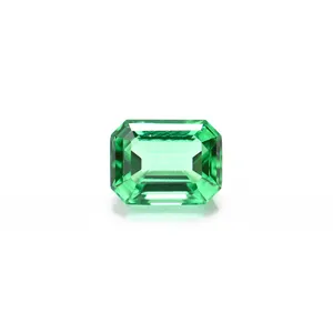Synthetic Emerald Gem Stones Octagon Emerald Cut Green Color Lab Created Emerald 1carat