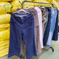Pantalon large en jean de coton YIJIAYI de haute qualité pour hommes et femmes, coupe ample, qualité A rigoureusement sélectionnée, vente en gros