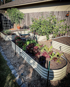 For 17 Inch Modern Metal Planting Box Outdoor Flower Bed <b>Vegetable</b> Garden Bed Galvanized Sheet Eco-friendly Anti-Corrosion - Product Image 6