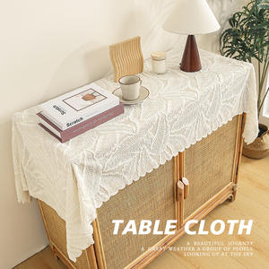 Mantel bordado Chaoshengbo, cuadrado, a prueba de polvo, decoración para el hogar, cubierta para mesa de comedor o café - Product Image 4