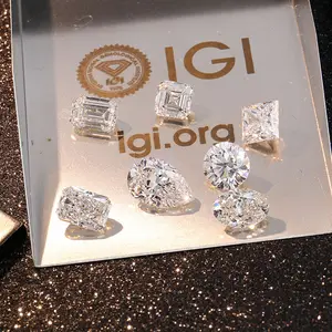 Provence Lab Grown Diamond IGI GIA-Zertifikat 1 Karat 2 Karat 3 Karat VVS Synthetic HPHT CVD Lab Erstellt Diamant