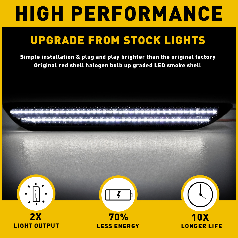 2015-2023 Ford Mustang LED Sidemarkers (pair