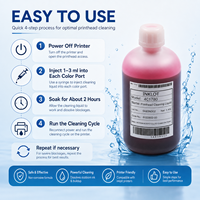 Liquide de nettoyage DTF 4C1780 flambant neuf pour la restauration et l'hydratation des têtes d'impression, 1000 ml, pour imprimante jet d'encre grand format