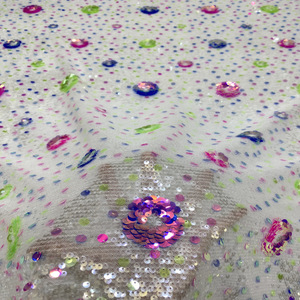 弾性ネット59mmスパンコール刺繍ファッション女性ドレスイブニングドレスファッション靴パッケージキャップスパンコール生地 - Product Image 3