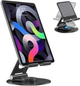 Ergonomic xoay xách tay có thể gập lại có thể điều chỉnh 360 xoay nhôm Máy tính để bàn Tablet PC đứng chủ - Product Image 2