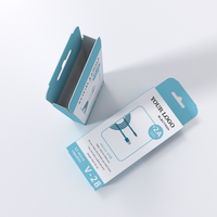 Carton de chargeur de haute qualité personnalisé câble de données emballage de détail carton d'emballage de l'électronique avec crochet