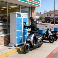 Gabinete Inteligente para Intercambio de Baterías Solares IoT, 8 Ranuras, Exterior, IP54, Carga PD, Monitoreo Remoto, para Negocios Comerciales de Scooters y Vehículos Eléctricos