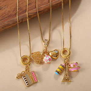 Cute Versatile Heavy Industry Design <strong>Necklace</strong> New Vintage Style Dripping Oil DIY Girls <strong>Fox</strong> Pendant <strong>Necklace</strong> - Product Image 3