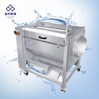 Elektrische Commerciële Industriële Borstel Rolwortel Groentewortel Zoete Aardappel Reinigingswasmachine Wassen En Schillen Dunmachine