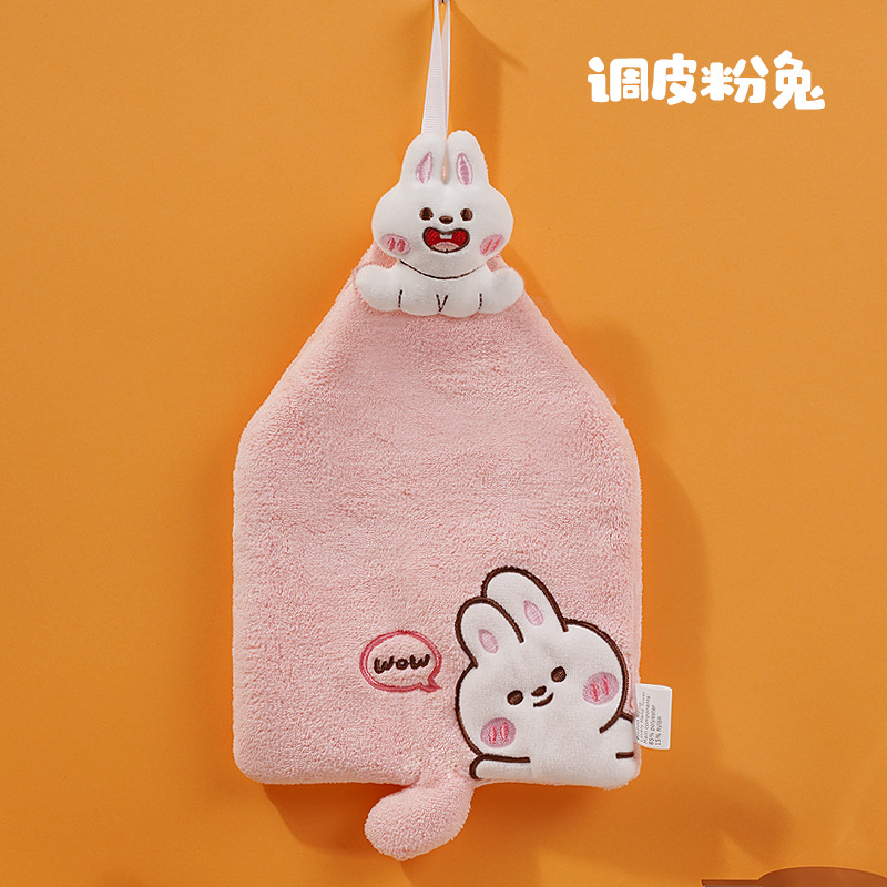 Conejo rosa travieso