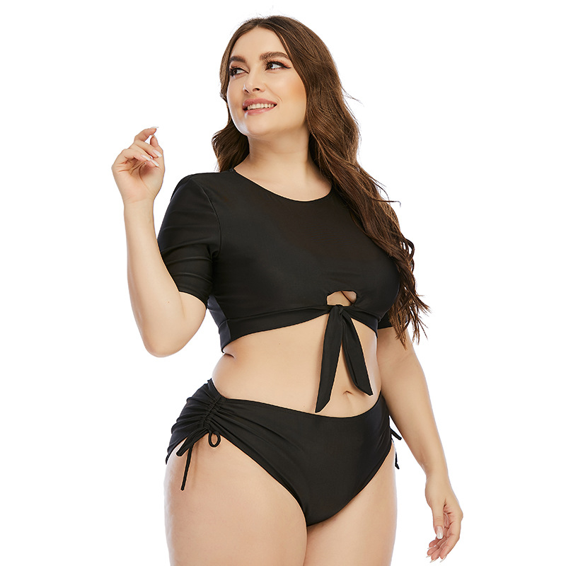 2022 new split sunscreen large fat woman bikini swimsuit women's sexy beach swimsuit
