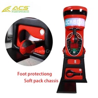 Machine d'arcade de boxe à monnayeur ACS pour intérieur, jeu de force de frappe, construction en métal et plastique pour centres de divertissement