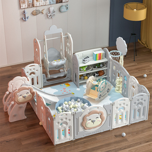 Recinzione per giochi in plastica per bambini, recinzione per porte di sicurezza per interni del parco giochi, box per bambini con recinzione pieghevole - Product Image 5