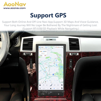 13.6 pouces tactile écran partagé Carplay autoradio tête unité multimédia lecteur vidéo pour Cadillac Escalade 2008-2012 GPS Navigation