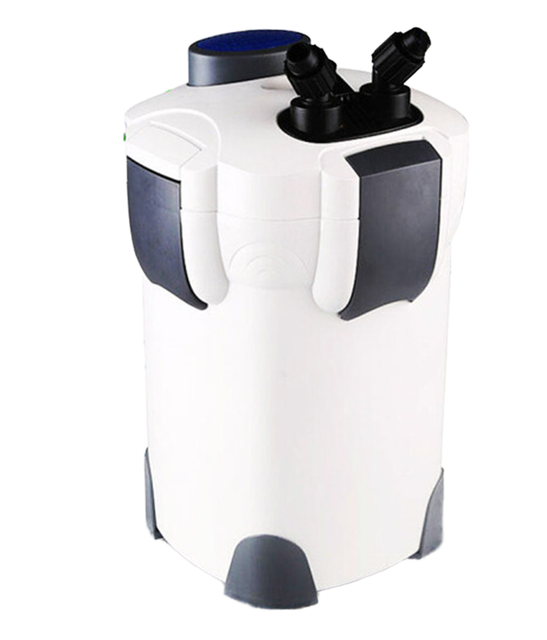 HW-302 Super Silent Canister Filter with 3 Media Trays Spray Bar External Canister Filter for Fish Tank