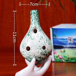 Ocarina de Cerámica de 6 Orificios en Clave de Do Alto para Principiantes, Instrumento Musical de Cerámica Ahumada - Product Image 6