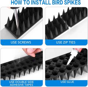Houd Vogels Weg Dak Hek Raam Nest Vogel Spikes Duif Eekhoorn Wasbeer Kat Afschrikkende Piek Buiten Anti-Robin Verdediger - Product Image 5
