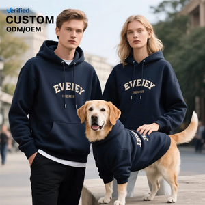 Joymay Luxuoso e Respirável Pure Cotton Pet HoodieCustomized Eco-Friendly Alta Qualidade Combinando Cão e Proprietário <span class=keywords><strong>Dog</strong></span> <span class=keywords><strong>Clothes</strong></span> - Product Image 1