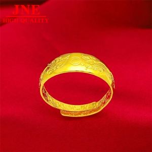 Nuevo Anillo de Acero con Sello de Bola de Ópera Dragón y Fénix de Oro de Placer de Vietnam, Anillo de Pareja para Hombre y Mujer, Anillos de Pareja, Adorno de Gran Demanda - Product Image 3