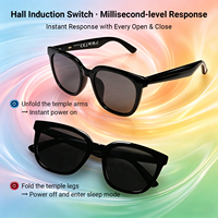 Nuevas Gafas Inteligentes GM-80 Al con Traducción, Sensor Hall, Encendido/Apagado Integrado, Protección Anti-luz Azul y UV, con Cámara