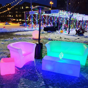 Divano e Tavolo <span class=keywords><strong>da</strong></span> <span class=keywords><strong>Giardino</strong></span> Illuminati a LED <span class=keywords><strong>in</strong></span> <span class=keywords><strong>Plastica</strong></span> Stampata - Product Image 6