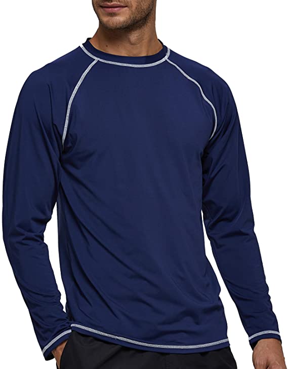 High Quality Custom Printed Men Swim Shirt Long Sleeves UPF50+ Diving Rash Vest Fit Top T-Shirt Surfing Rash Guard