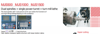 Tour-fraiseuse numérique CNC Fanuc MJS1000 à double broche avec axe Y, haute productivité et haute rigidité