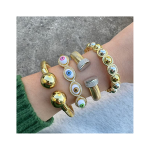 <span class=keywords><strong>2025</strong></span> Phong Cách Mới Chất Lượng Cao Đồ Trang Sức Thời Trang Vài Vàng Bạc Kim Cương Đồng Vòng Đeo Tay Bangles Cho Phụ Nữ Người Đàn Ông Bên Đám Cưới - Product Image 1