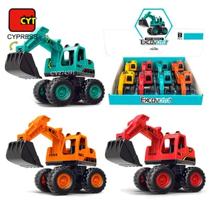 高品质摩擦动力建筑玩具挖掘机沙车儿童推走玩具车